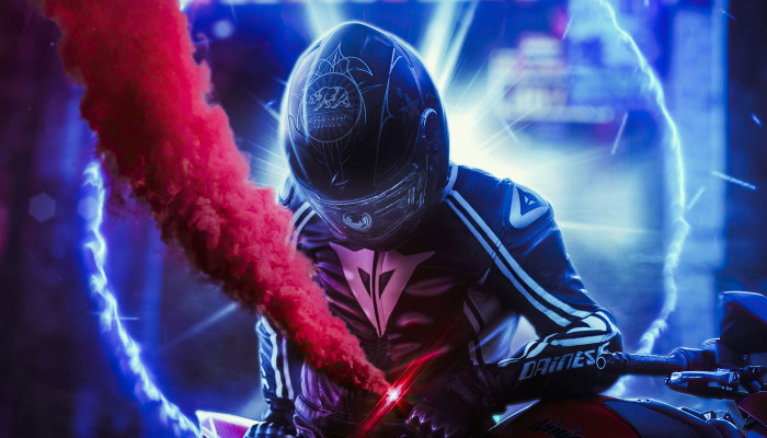 Biker Boy Wallpaper