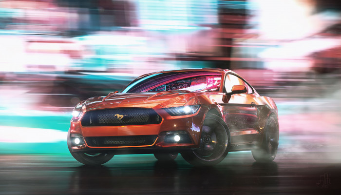 Mustang Drift Wallpaper