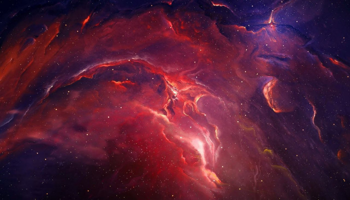 Red Nebula Wallpaper