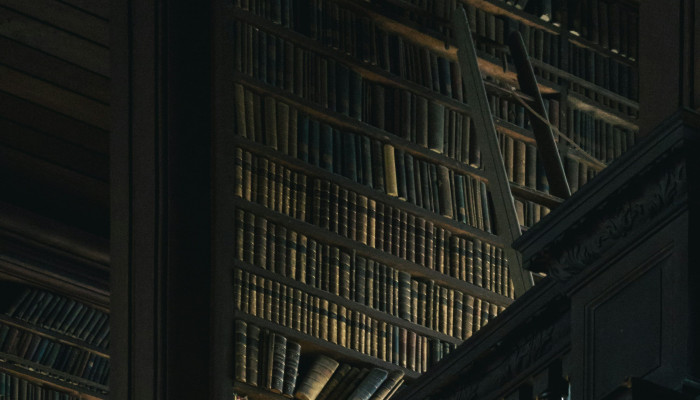 Dark Library Wallpaper