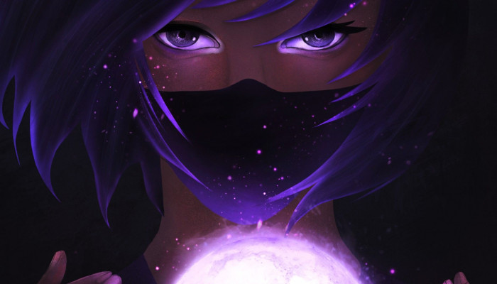 Purple Anime Eyes Wallpaper