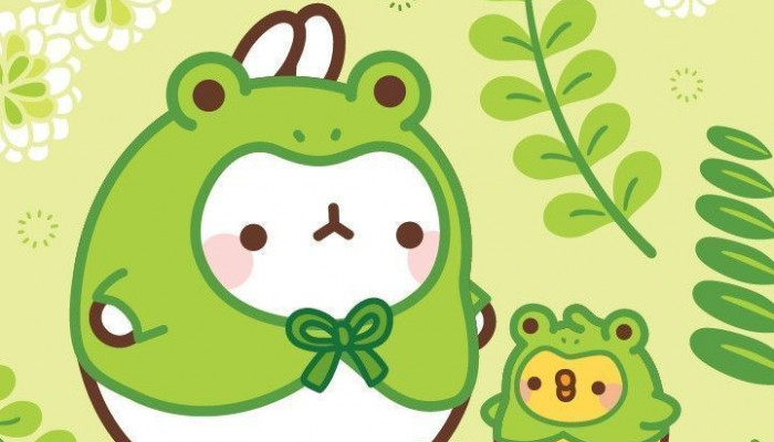 Cute Green Kawaii Wallpaper