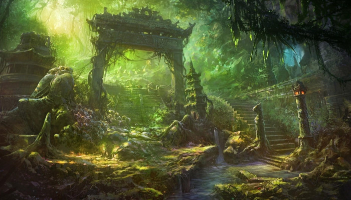 Jungle Ruins Wallpaper