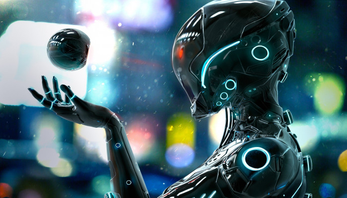 Futuristic Robot Wallpaper
