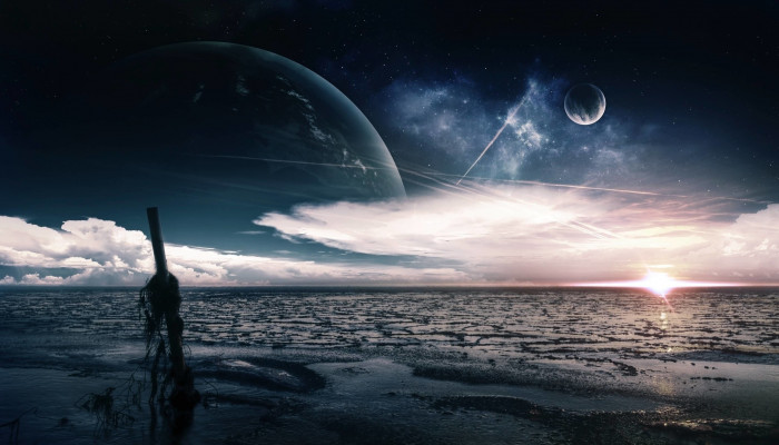 Futuristic Space Wallpaper