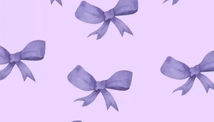 Purple Bows Wallpaper