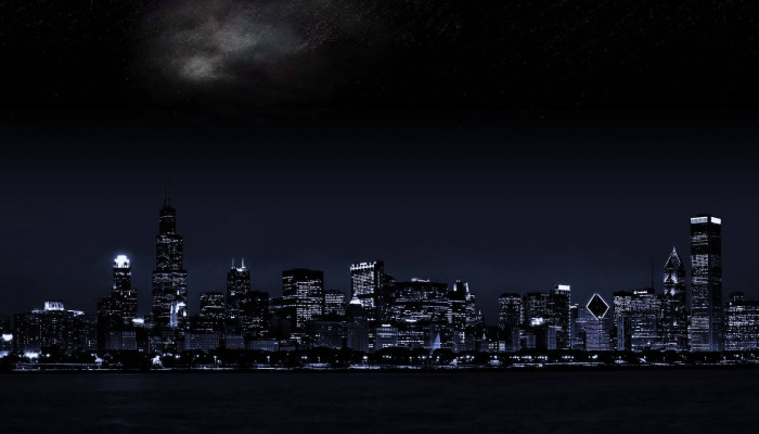 Dark Dual Monitor Wallpaper