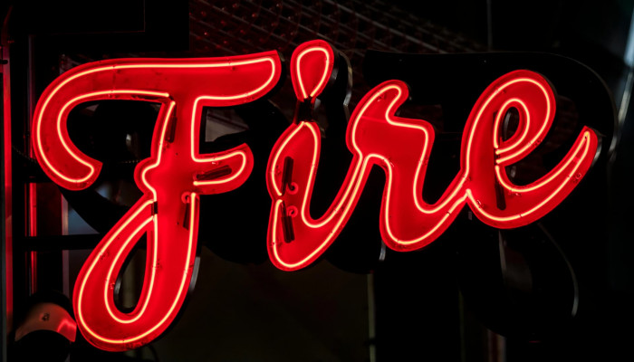 Neon Fire Wallpaper