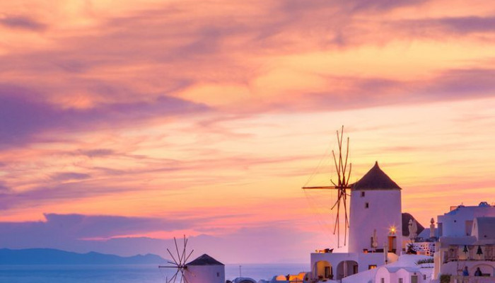 Greece Sunrise Wallpaper