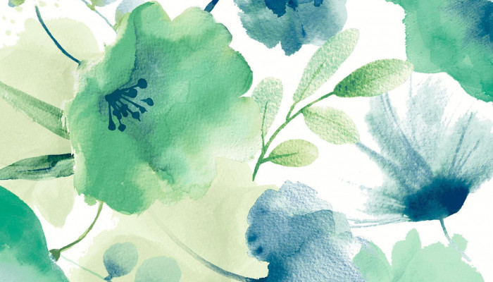Pastel Blue and Green Wallpaper