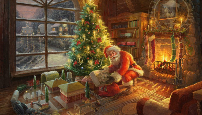 Thomas Kinkade Christmas Wallpaper