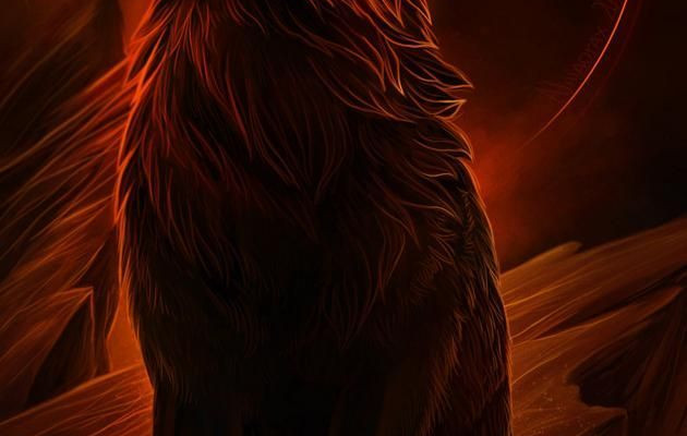 Fire Wolf Wallpaper