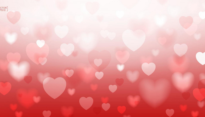 Red Heart Abstract Wallpaper