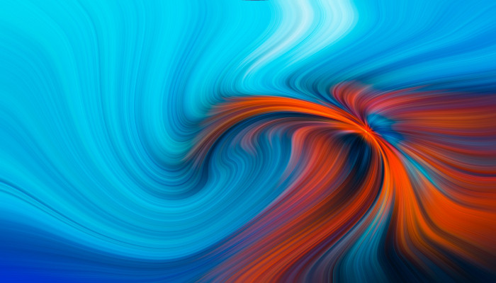Orange and Blue Desktop Wallpaper