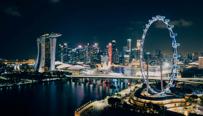 Singapore Night Wallpaper