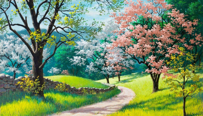 Spring Painting Wallpaper