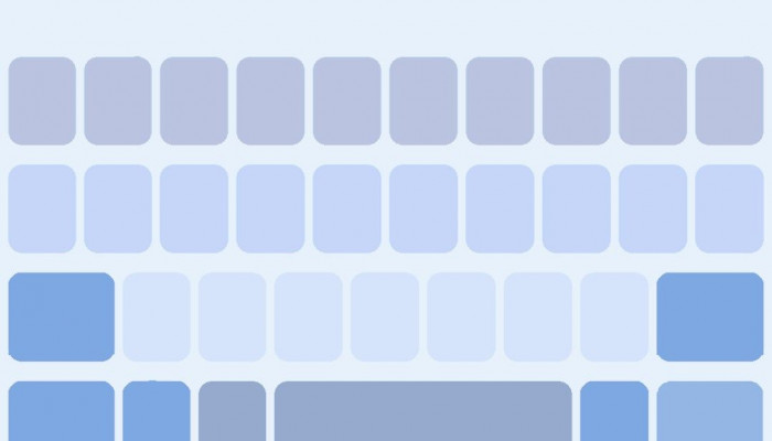 Blue Keyboard Wallpaper