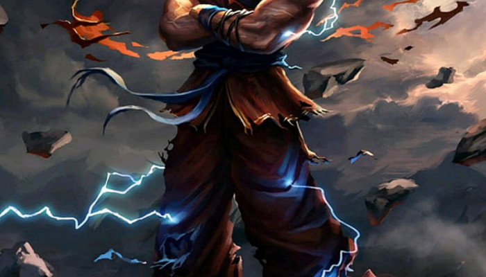 Goku Fire Wallpaper