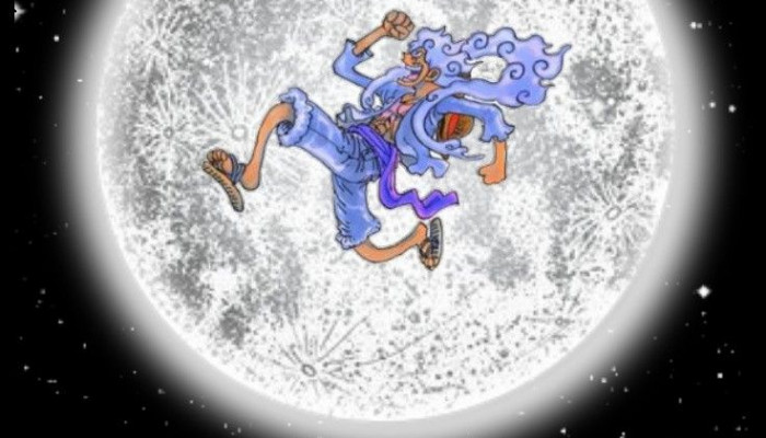 Luffy Gear 5 Moon Wallpaper