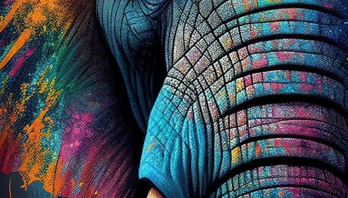 Elephant Art Wallpaper