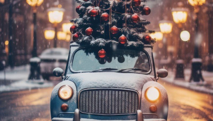 Christmas Car Wallpaper