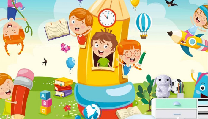 Kids School Wallpaper