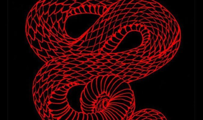 Black and Red Snake Wallpaper
