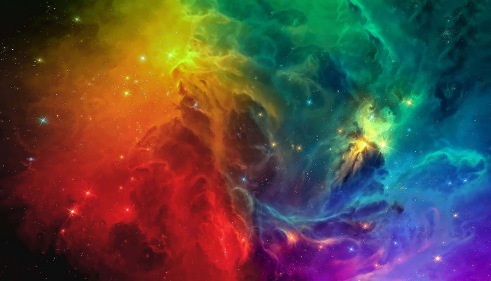 Colourful Space Wallpaper