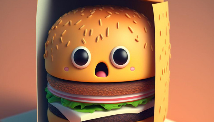 Cute Burger Wallpaper