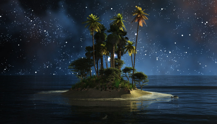 Night Island Wallpaper
