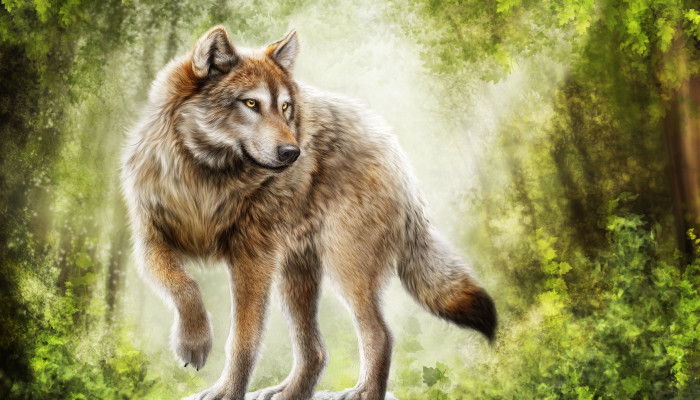 Timber Wolf Wallpaper