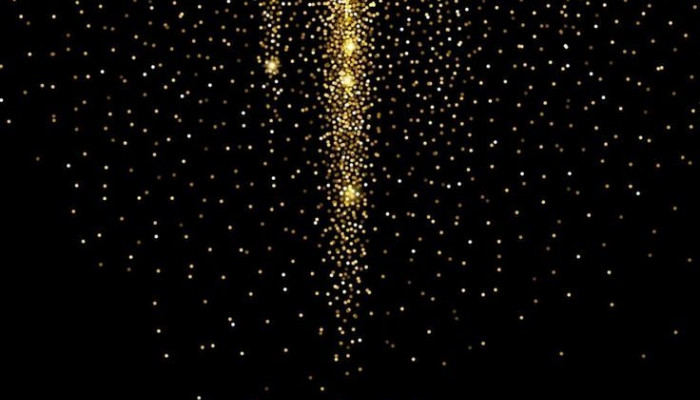 Black and Gold Glitter Wallpaper