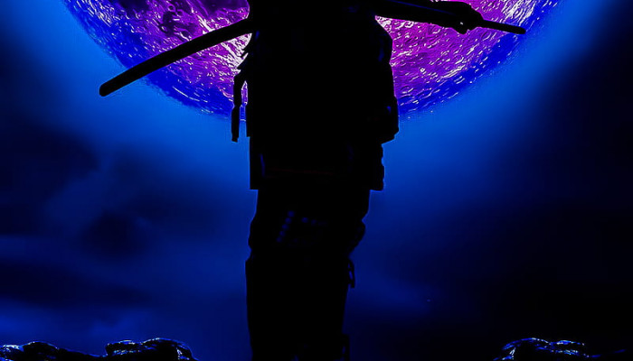 Purple Samurai Wallpaper
