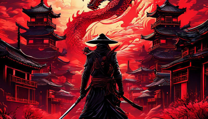 Samurai Dragon Wallpaper