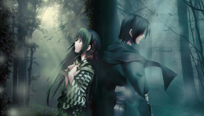 Sad Anime Couple Wallpaper