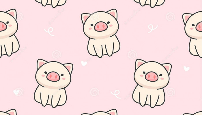 Kawaii Pig Wallpaper