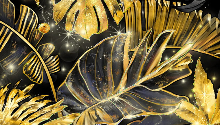 Golden Leaf Wallpaper