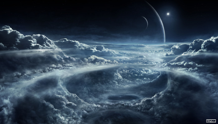 Cloud Space Wallpaper