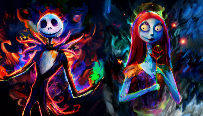 Jack and Sally Nightmare Before Christmas Wallpaper