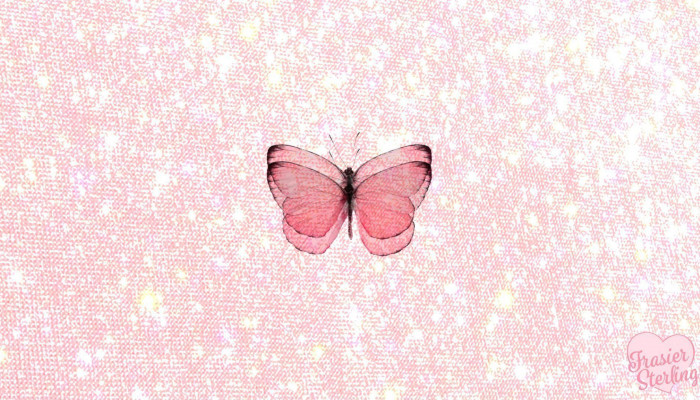 Pink Butterfly Desktop Wallpaper