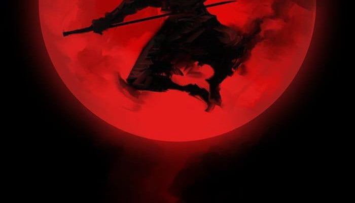 Red and Black Samurai Wallpaper