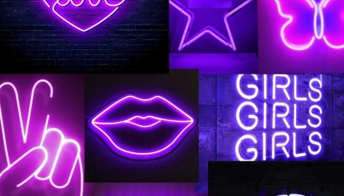 Purple Neon Wallpaper