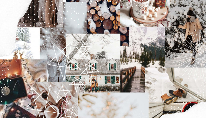Winter Collage Computer Wallpaper