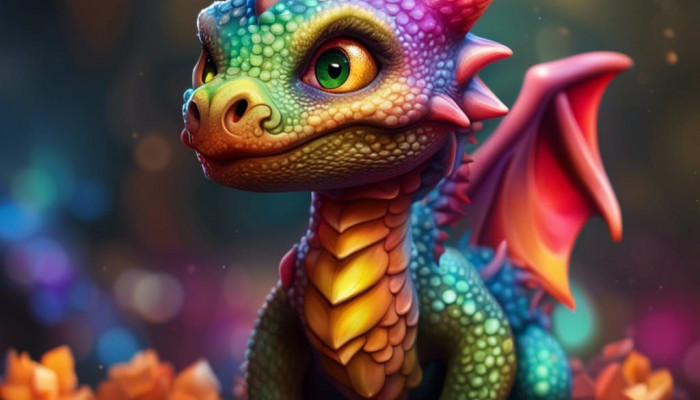 Cute Baby Dragon Wallpaper