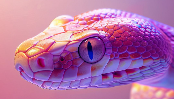 Pink Snake Wallpaper