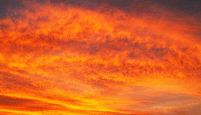 Orange Clouds Wallpaper