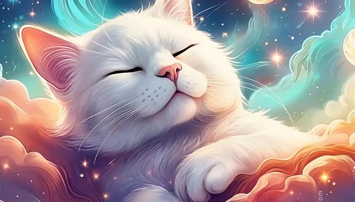 Cute Cat Art Wallpaper