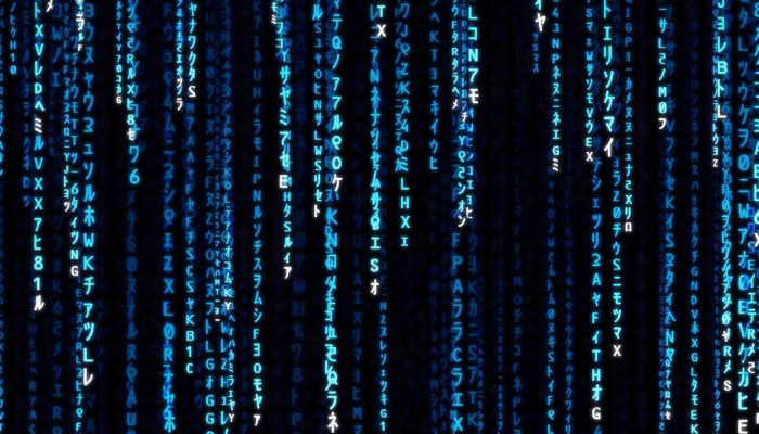 Blue Matrix Wallpaper