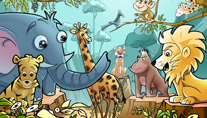 Cartoon Animals Wallpaper