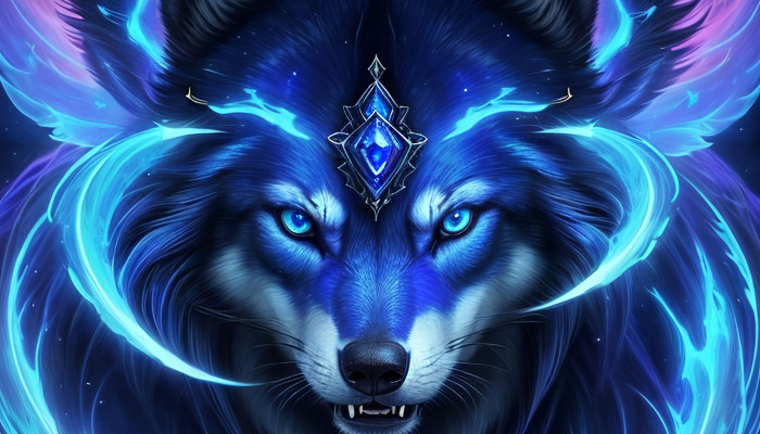 Blue Wolves Wallpaper